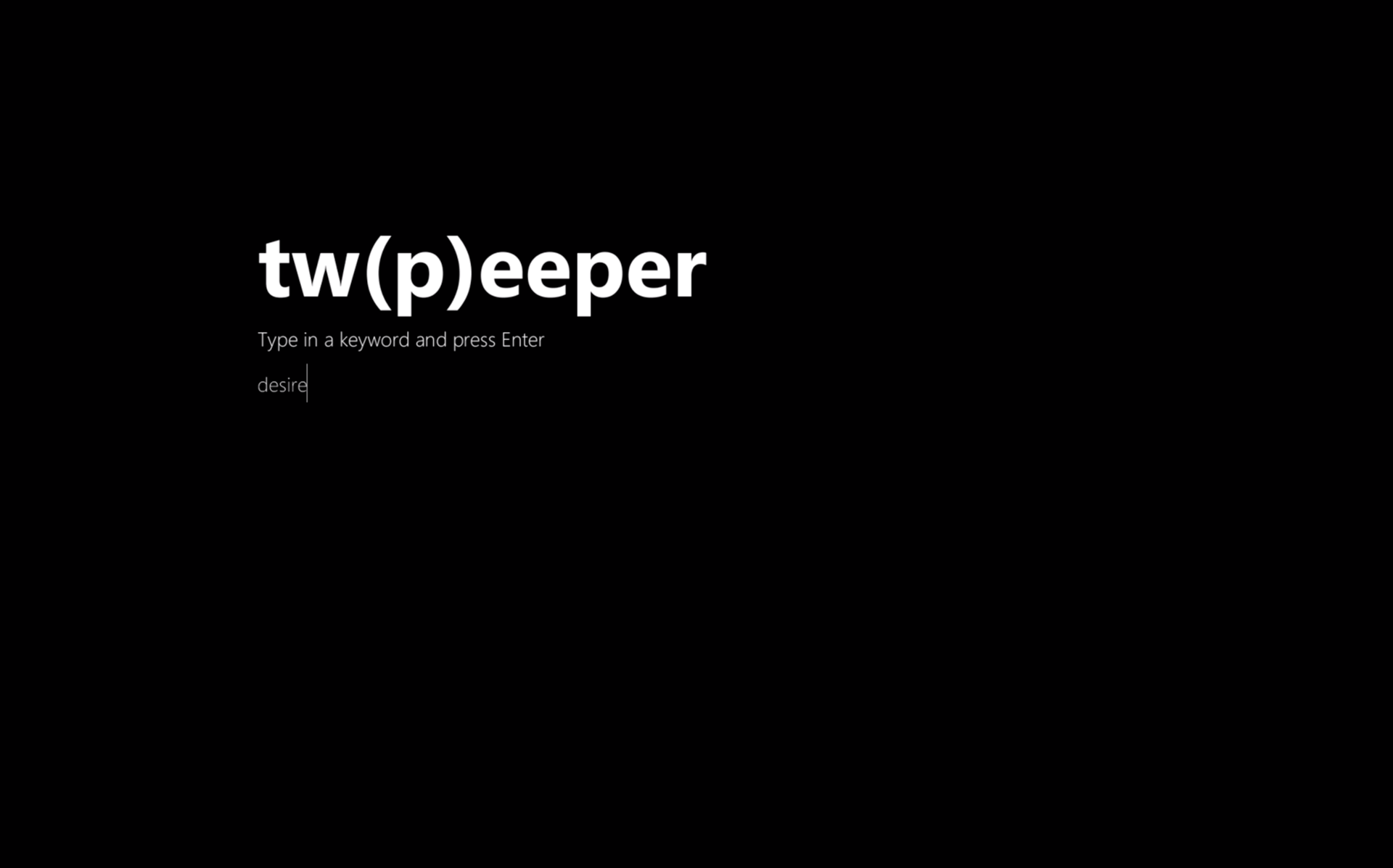 twpeeper-interface